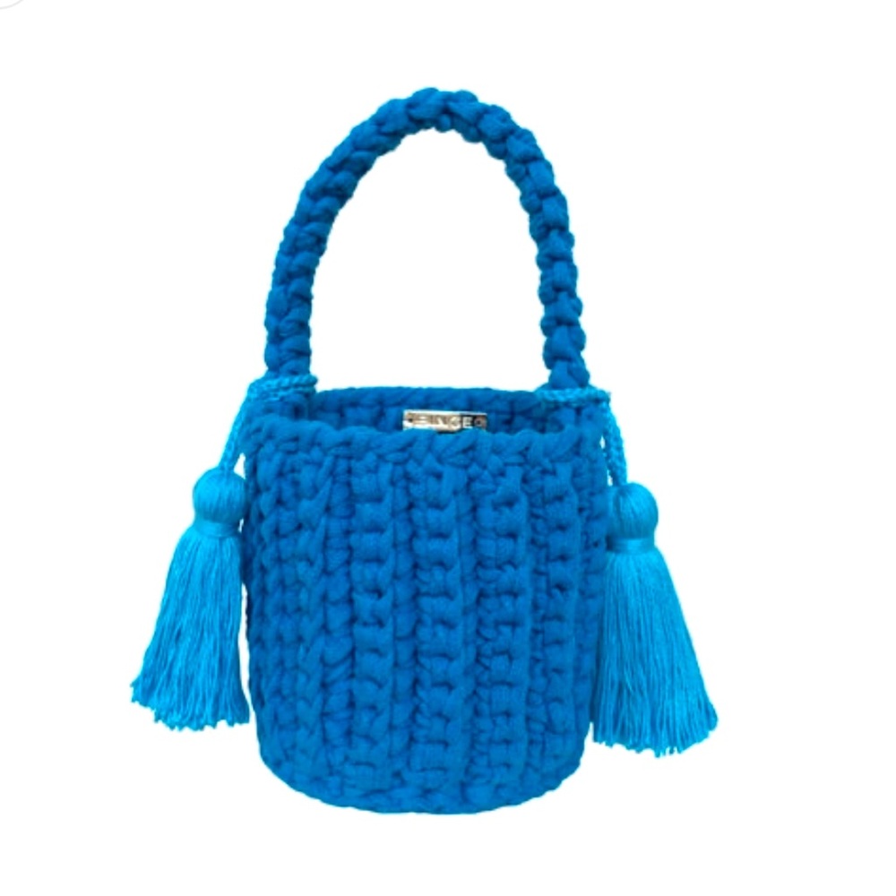 Handmade Bucket Bag - Turquoise